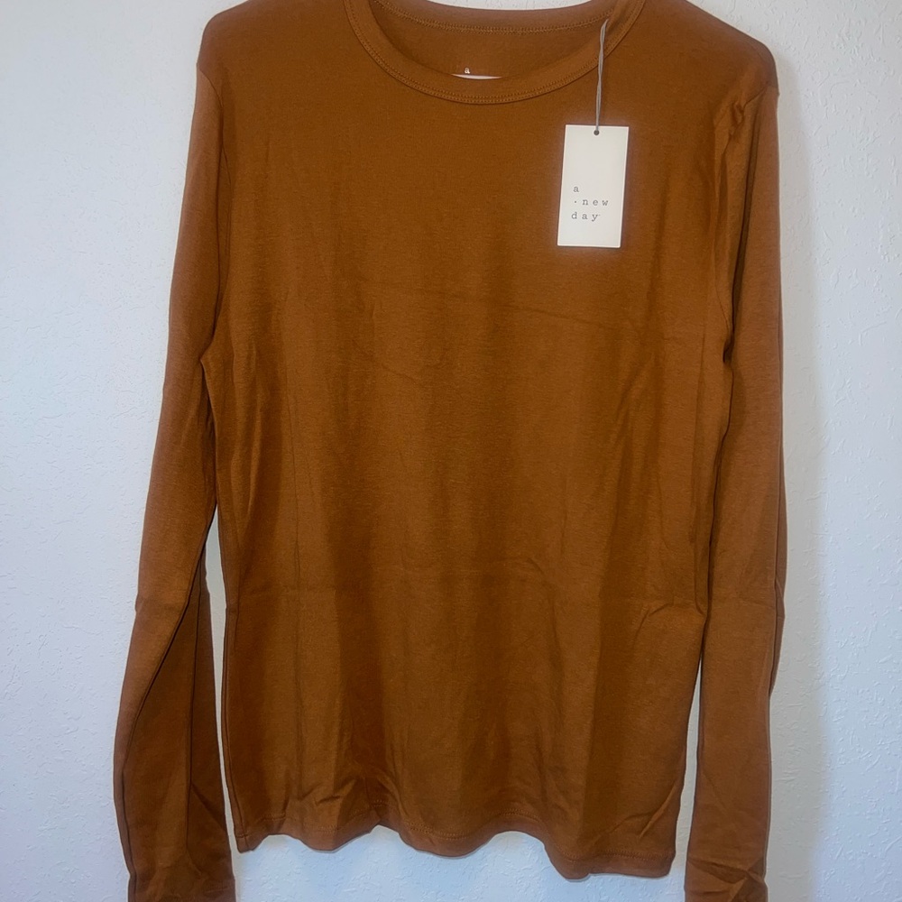 a new day Burnt Orange Long Sleeve Tee